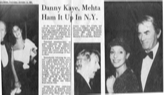 Daily News, Oct 15, 1981 with Danny Kaye and Zubin Mehta
